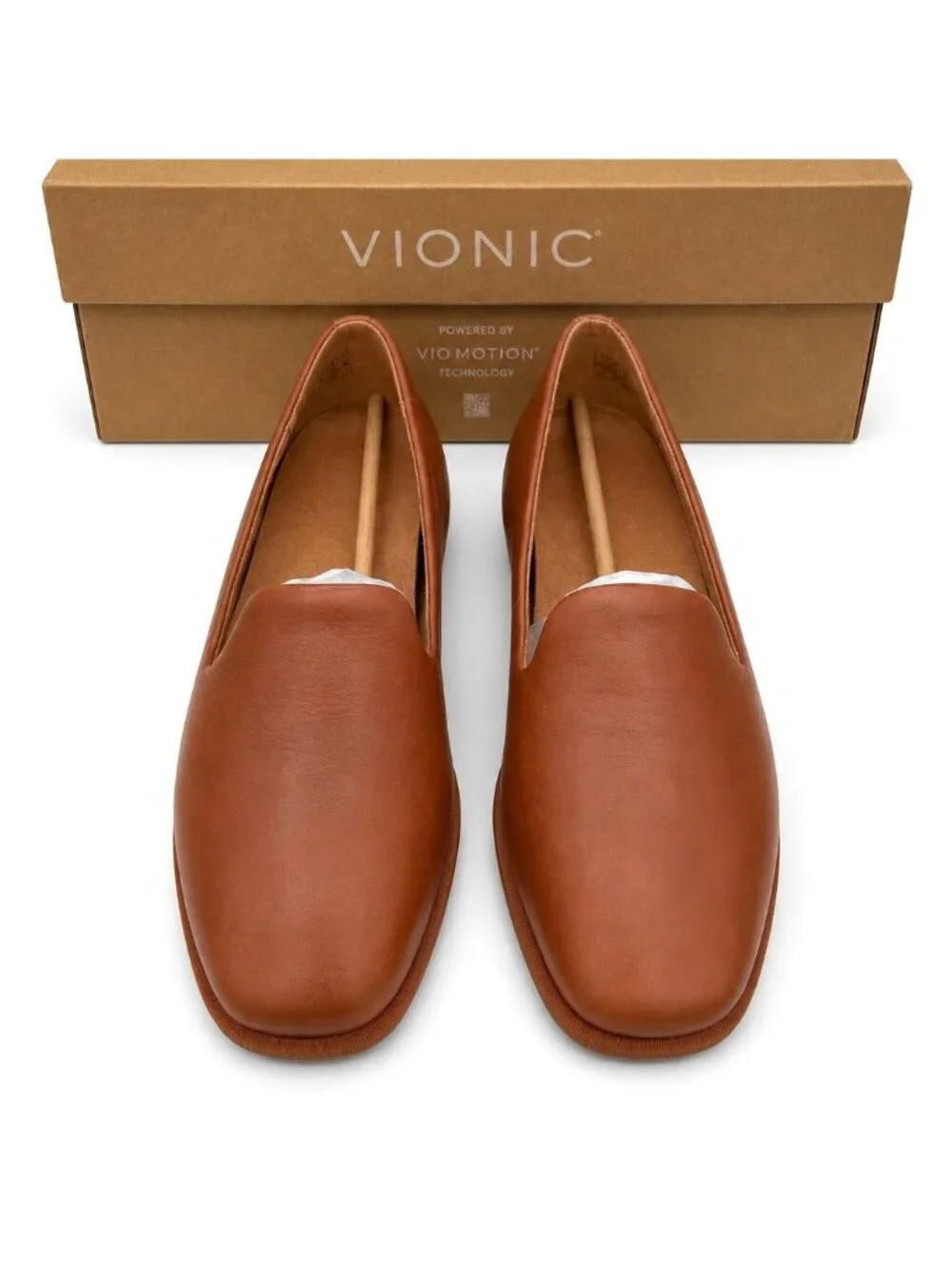 Vionic Willa 2.0 Tan Leather Loafer Flats Womens 10M Arch Support APMA